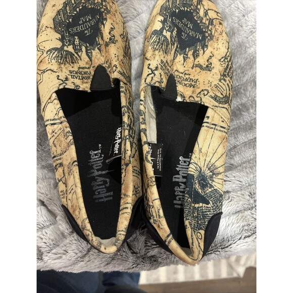 Harry Potter Shoes Bioworld Marauders Map Womans Size M - Picture 7 of 9